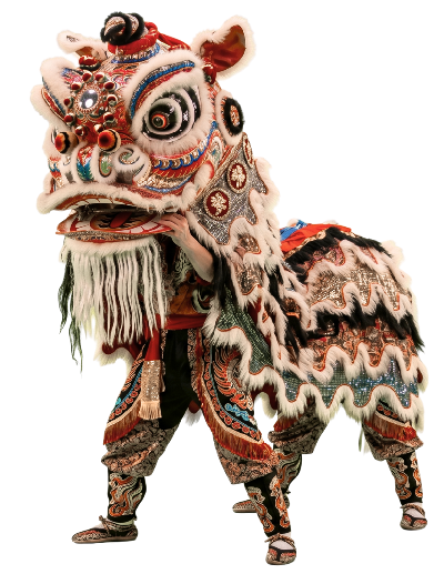 Imagen de león danzante: de la danza del león chino